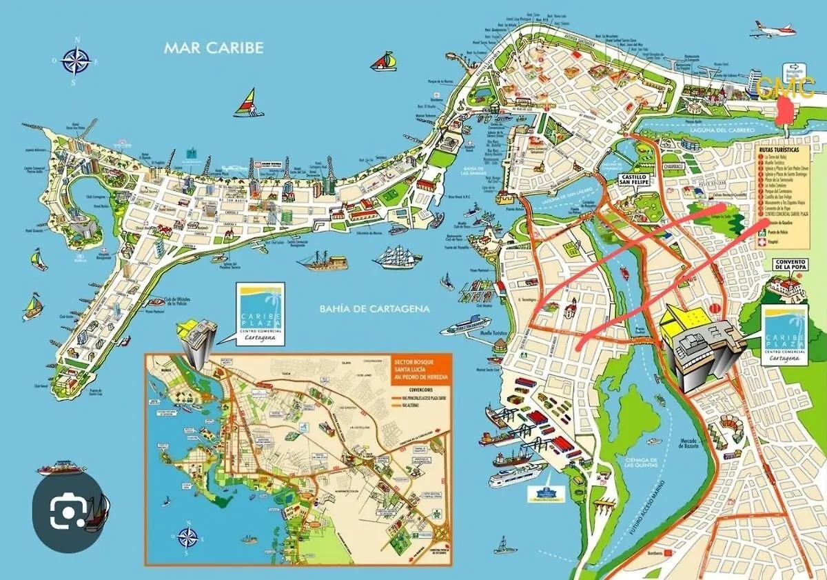 Apartamento Cartagena 180, Vista Espectacular 0*,